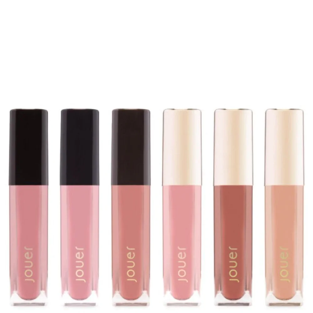 NIB ✅ Jouer Cosmetics BEST OF NUDES Deluxe 6 Piece Lip Creme and Gloss Set ✨NIB